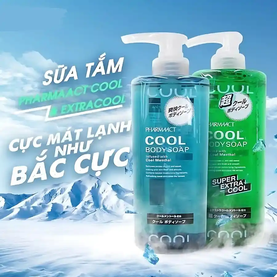 SỮA TẮM BẠC HÀ MÁT LẠNH PHARMAACT COOL 550ML