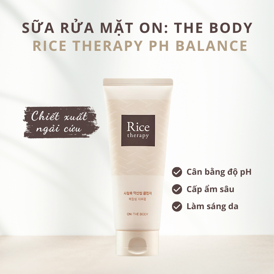 ON THE BODY RICE THERAPY ARTEMISIA PH BALANCE CLEANSER CHIẾT XUẤT NGẢI CỨU