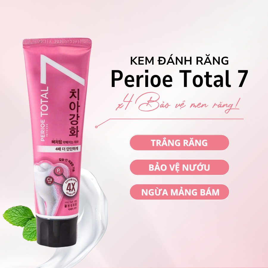 KEM ĐÁNH RĂNG PERIOE TOTAL7 INTENSE CLEANMINT REPAIR TOOTHPASTE