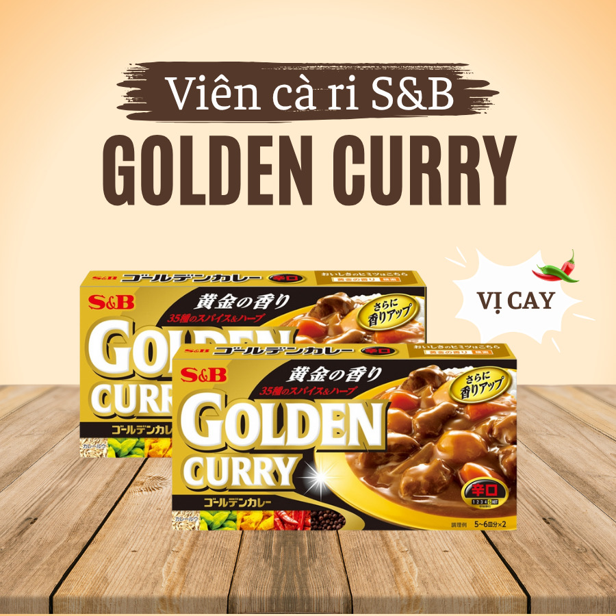 GIA VỊ CURRY S&B VỊ CAY KIỂU NHẬT